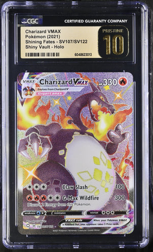 CGC 10 Shining Fates Charizard VMAX #SV107/SV122