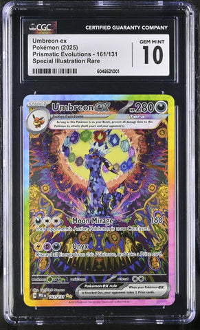 CGC 10 2025 Prismatic Evolutions Umbreon ex #161/131